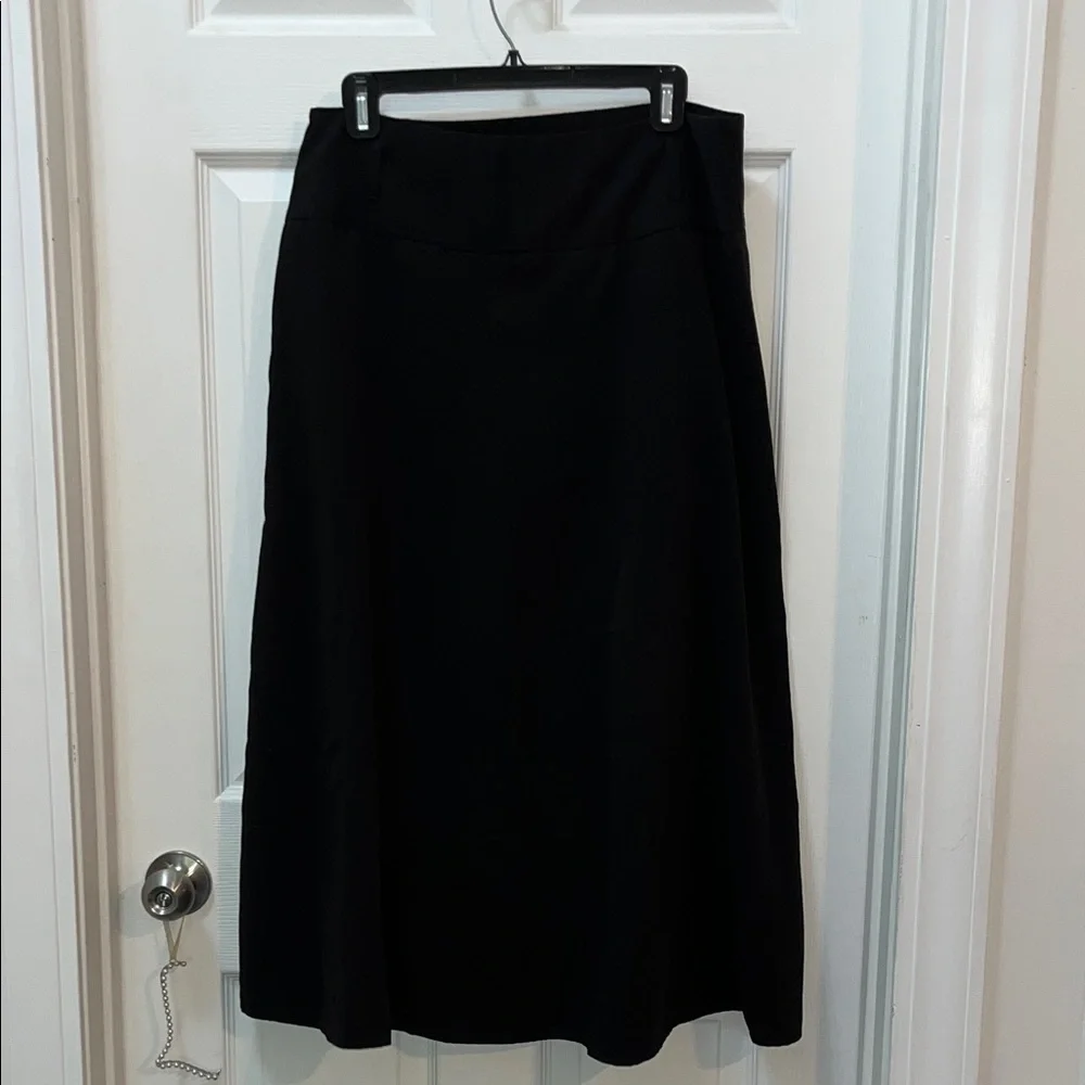 Larry Levine Classic Black A-Line Skirt - Picture 5 of 6